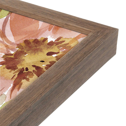 [Color:Walnut], Picture of art in a Walnut frame at an angle