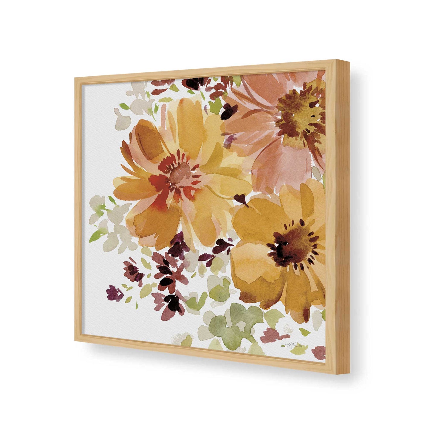 [Color:Espresso], Picture of art in a Espresso frame of the corner