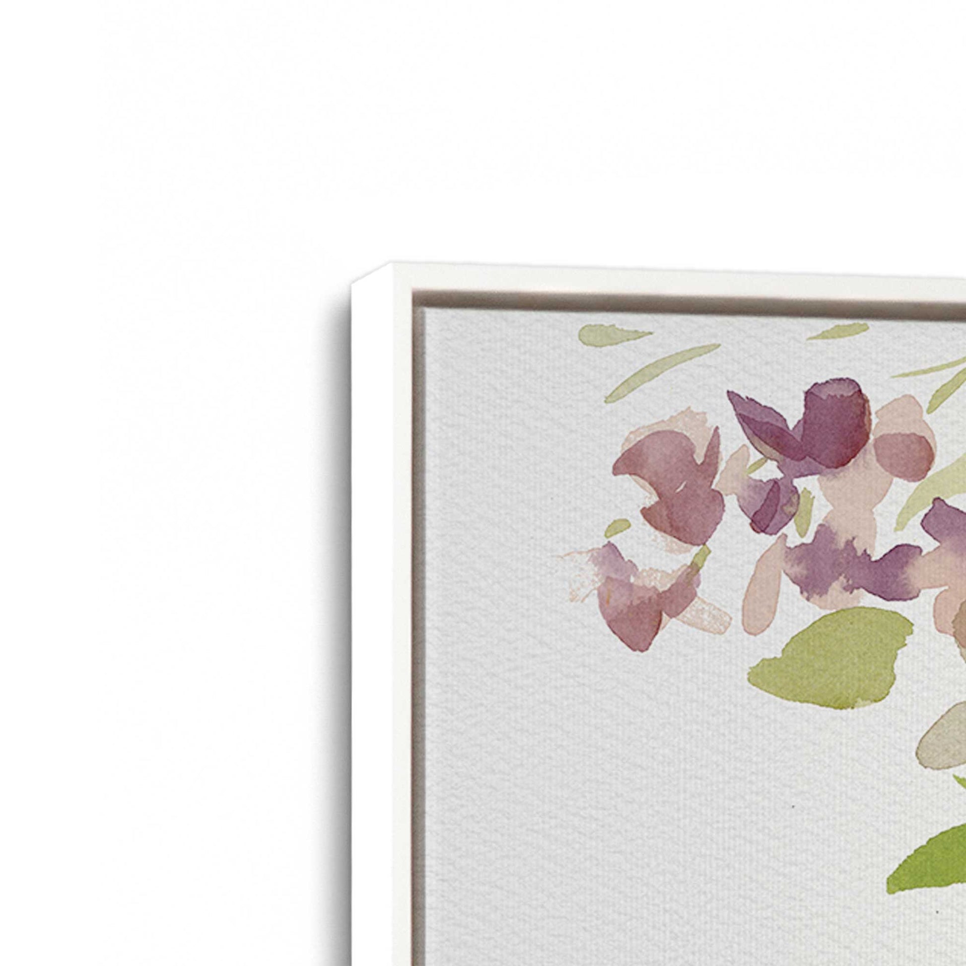 [Color:Opaque White], Picture of art in a White frame at an angle