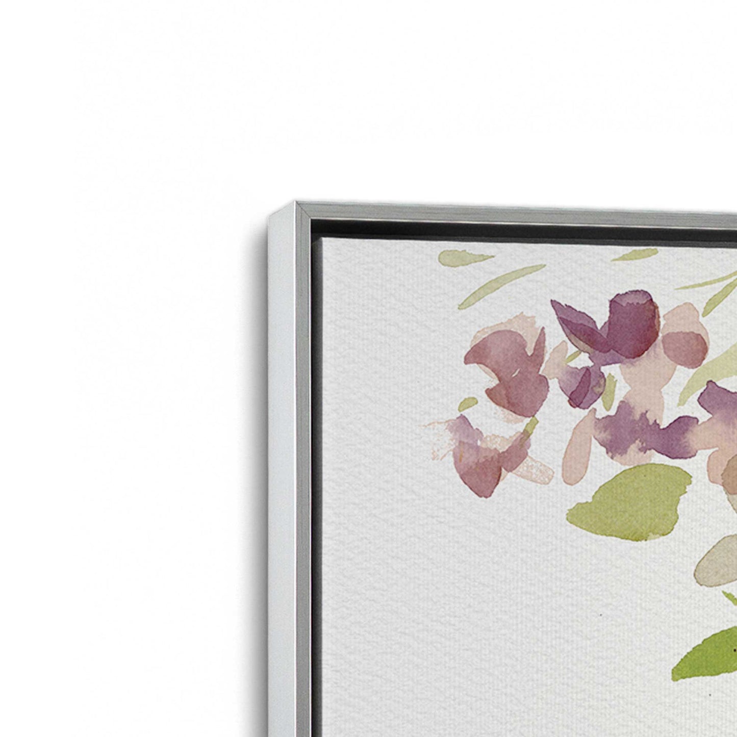 [Color:Polished Chrome], Picture of art in a Polished Chrome frame at an angle