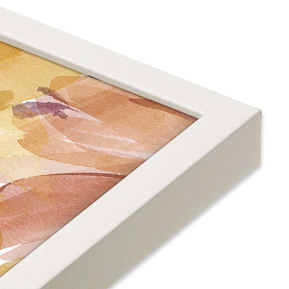 [Color:Opaque White], Picture of art in a Opaque White frame at an angle