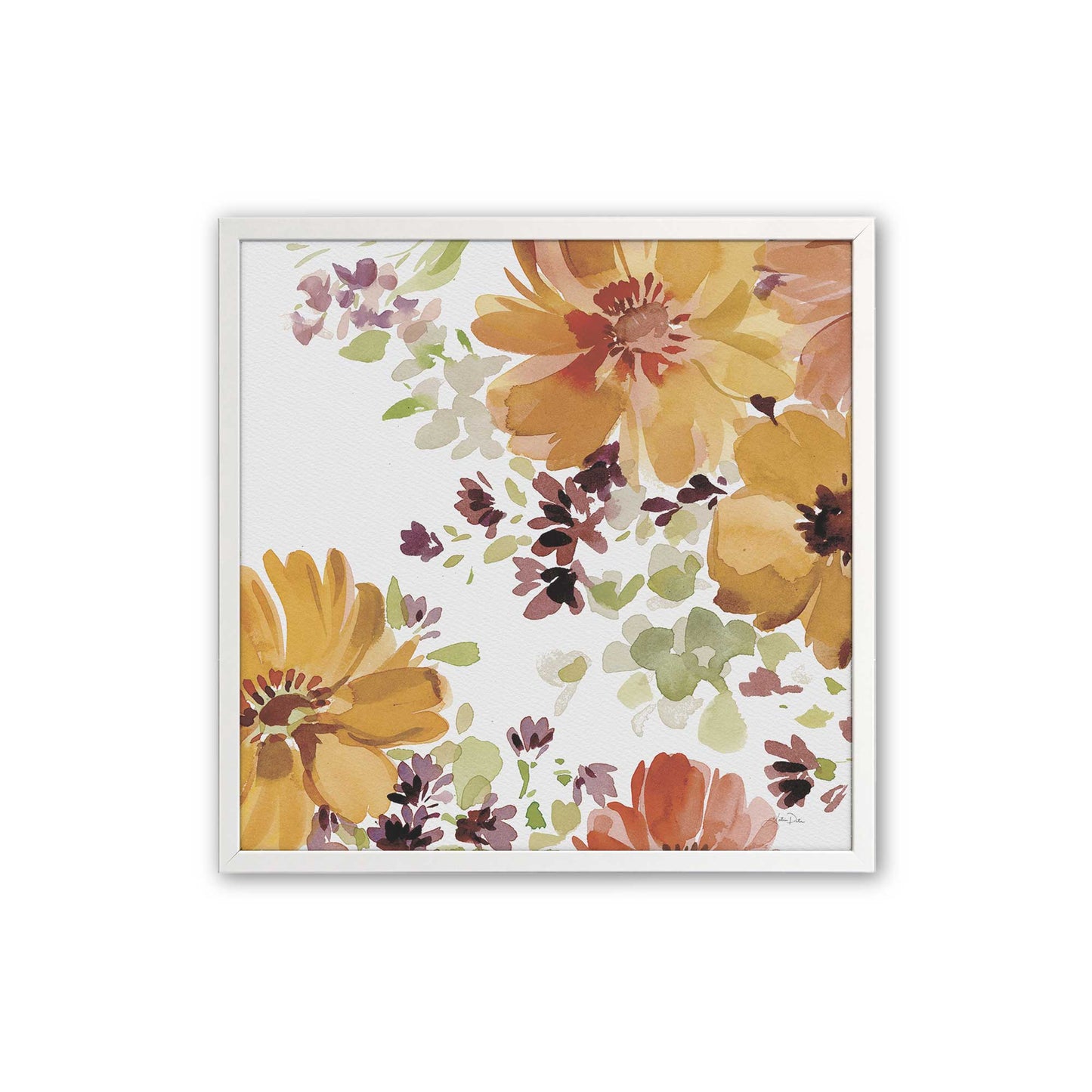 Autumn Petal Parade, Set of 3, Paper Art Prints