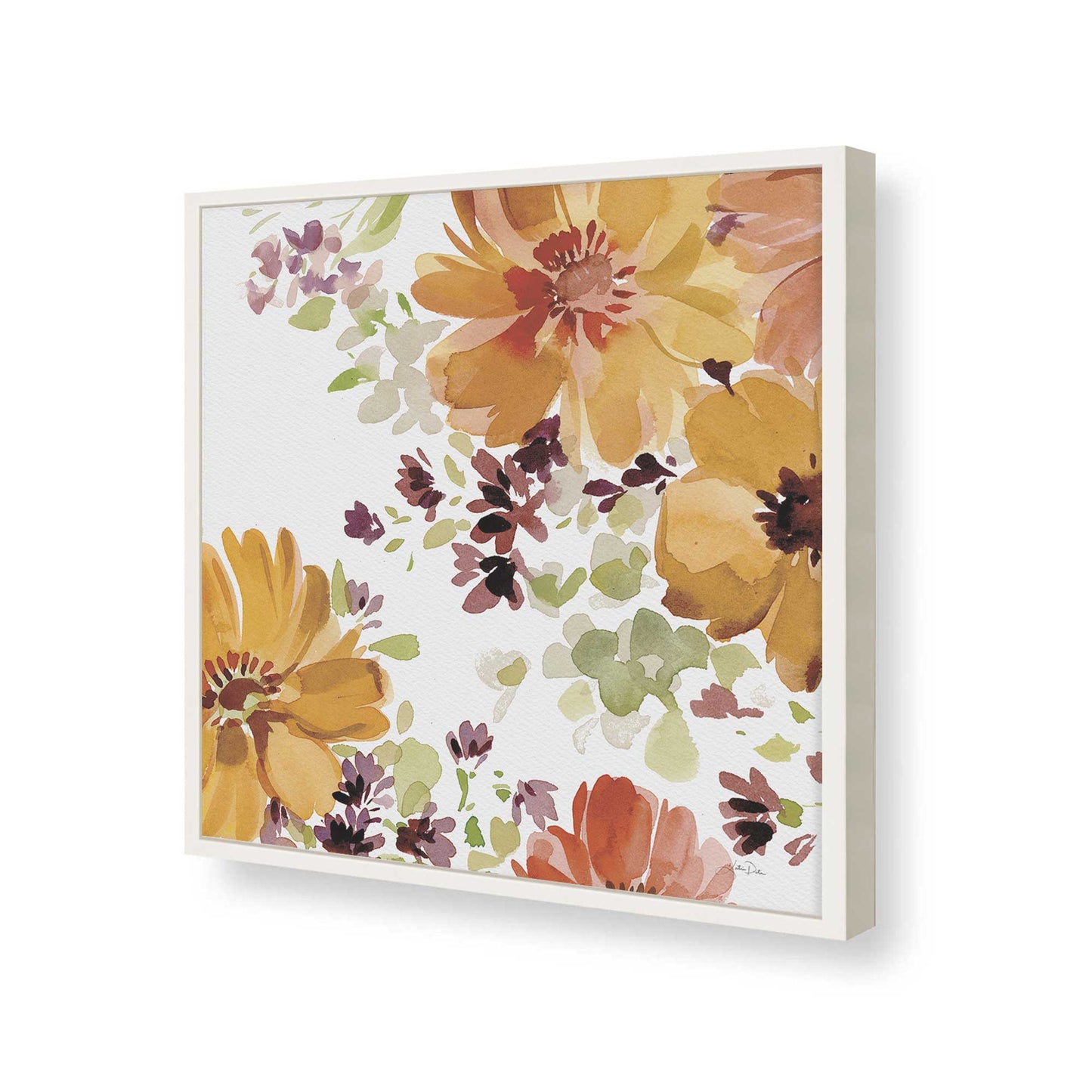 [Color:Opaque White], Picture of art in a Opaque White frame of the corner