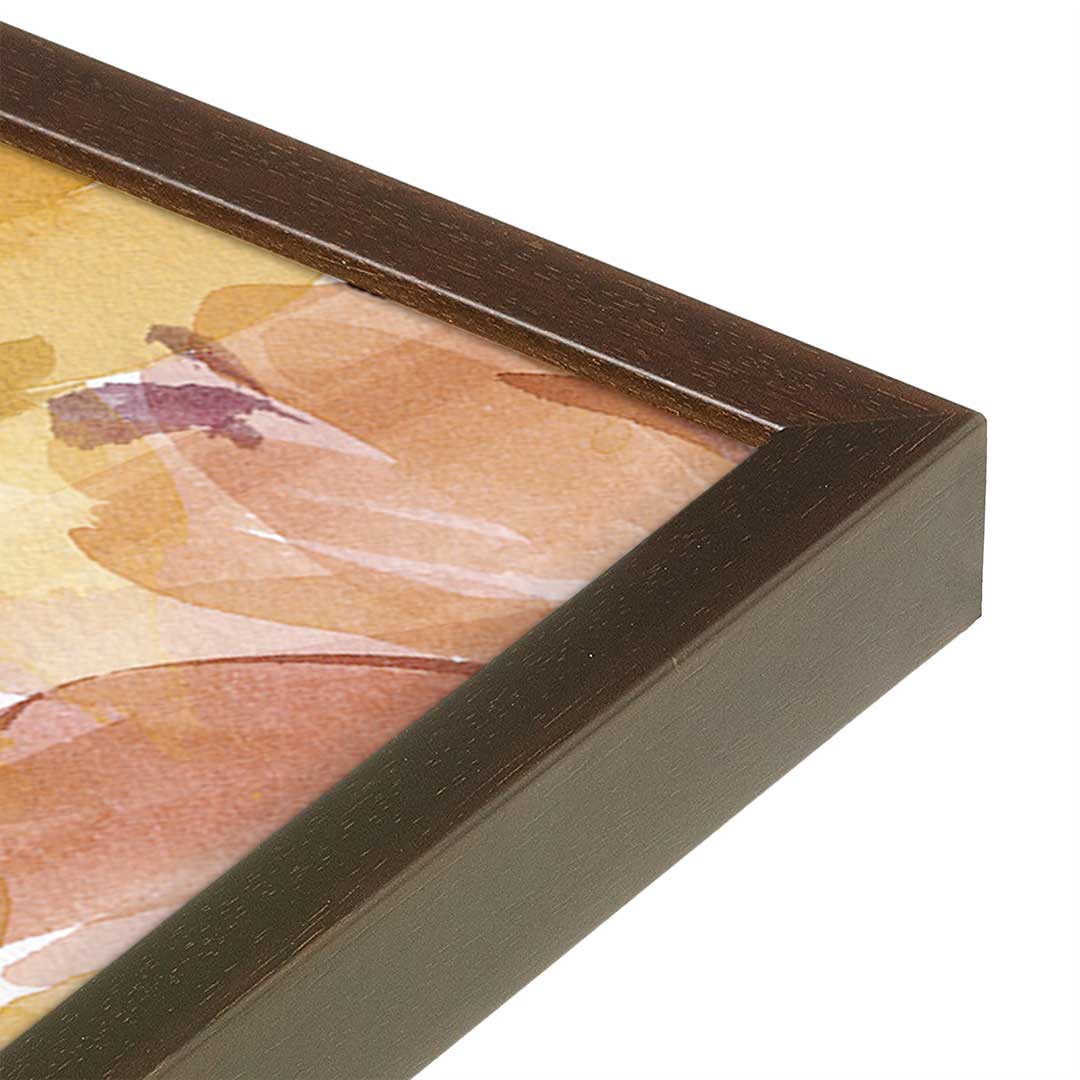 [Color:Espresso], Picture of art in a Espresso frame at an angle