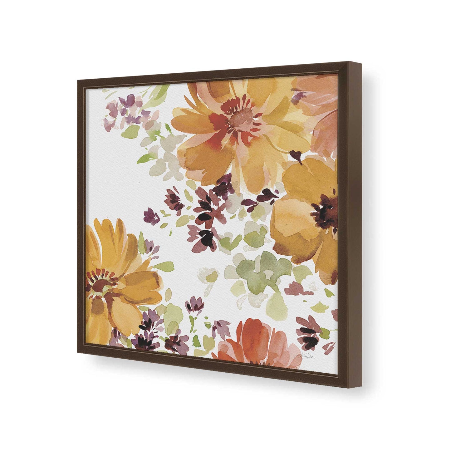 [Color:Espresso], Picture of art in a Espresso frame of the corner