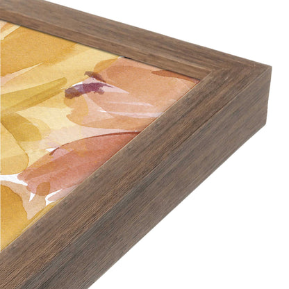 [Color:Walnut], Picture of art in a Walnut frame at an angle