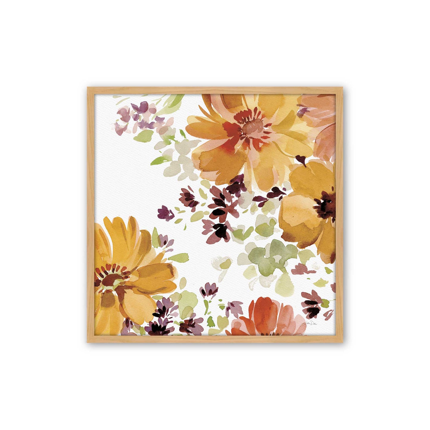 Autumn Petal Parade, Set of 3, Paper Art Prints