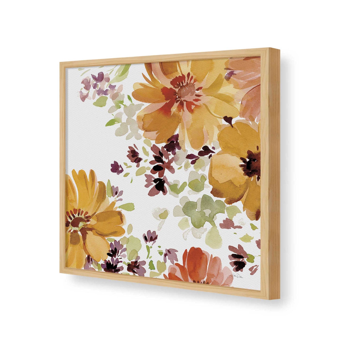 [Color:Espresso], Picture of art in a Espresso frame of the corner