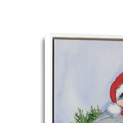 [Color:Opaque White], Picture of art in a White frame at an angle