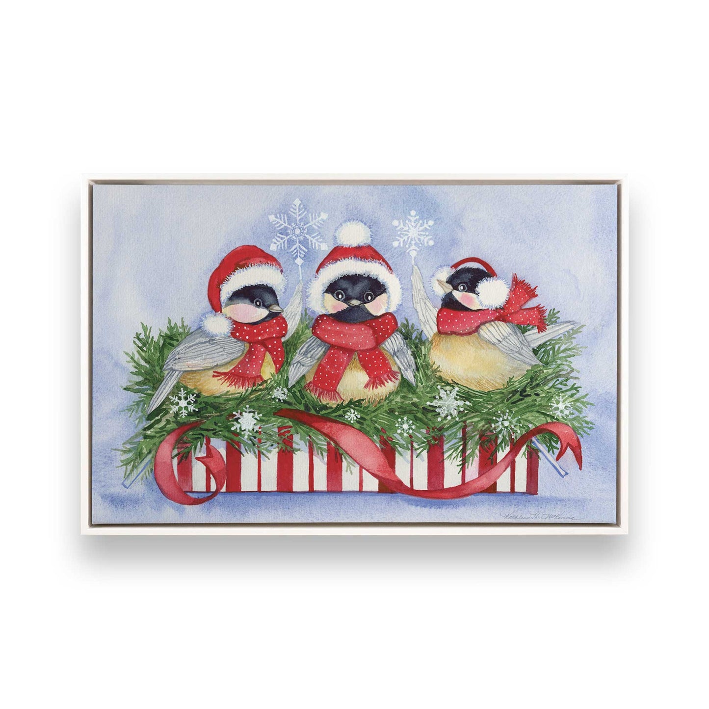 [Color:Opaque White], Picture of art in a White frame