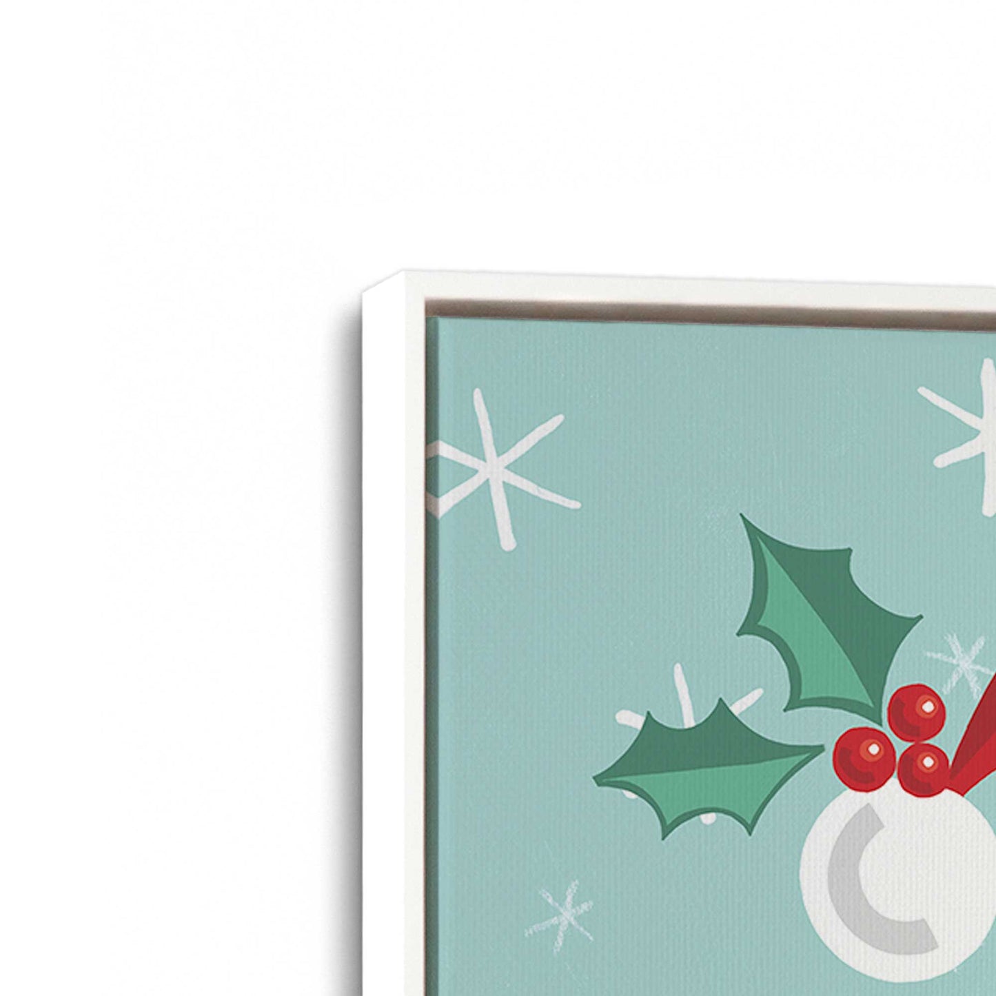 [Color:Opaque White], Picture of art in a White frame at an angle