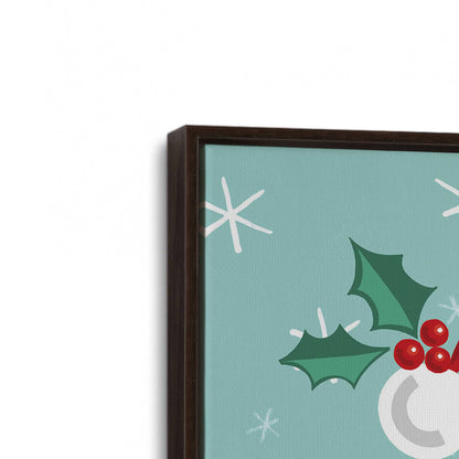 [Color:Espresso], Picture of art in a Espresso frame at an angle