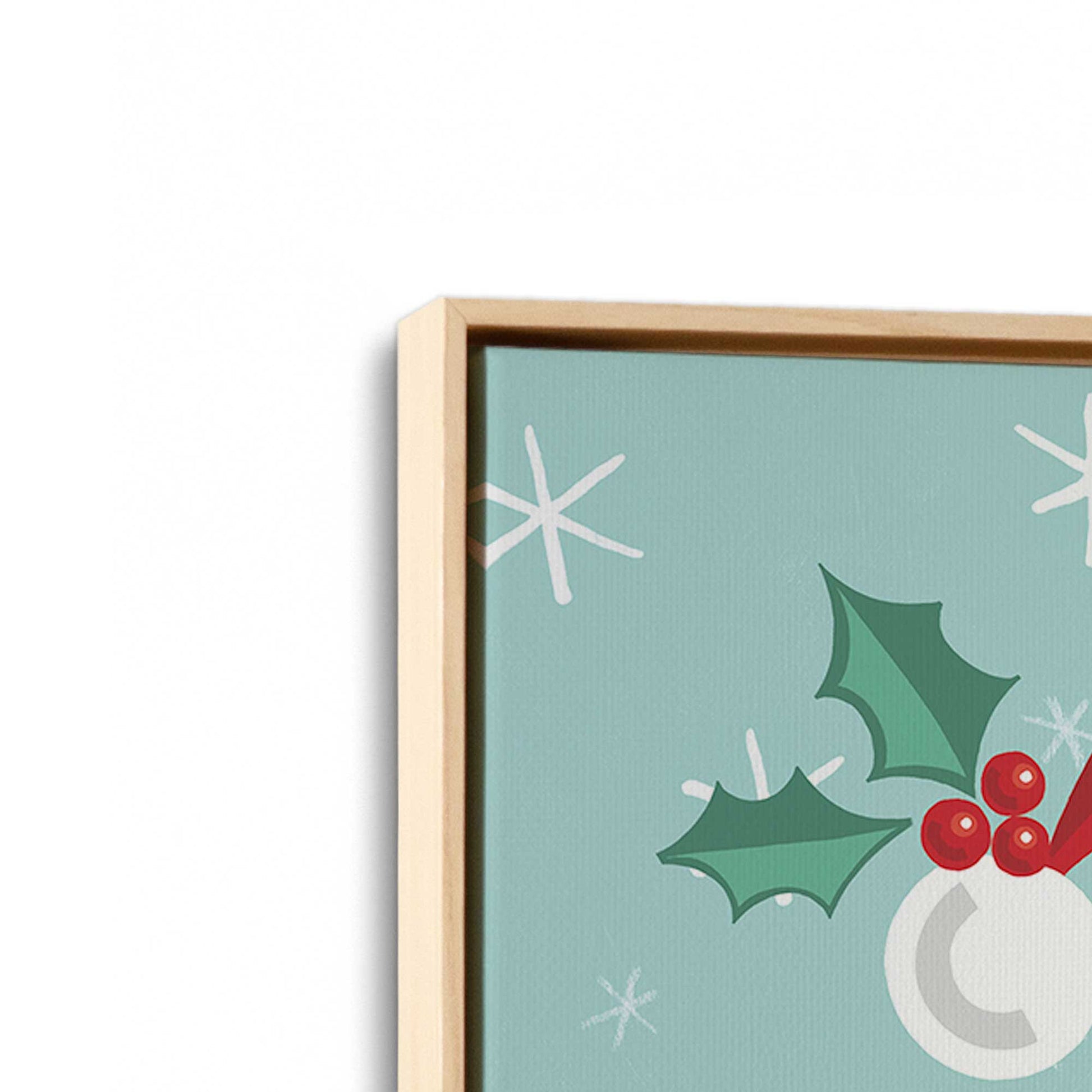 [Color:American Maple], Picture of art in a American Maple frame at an angle