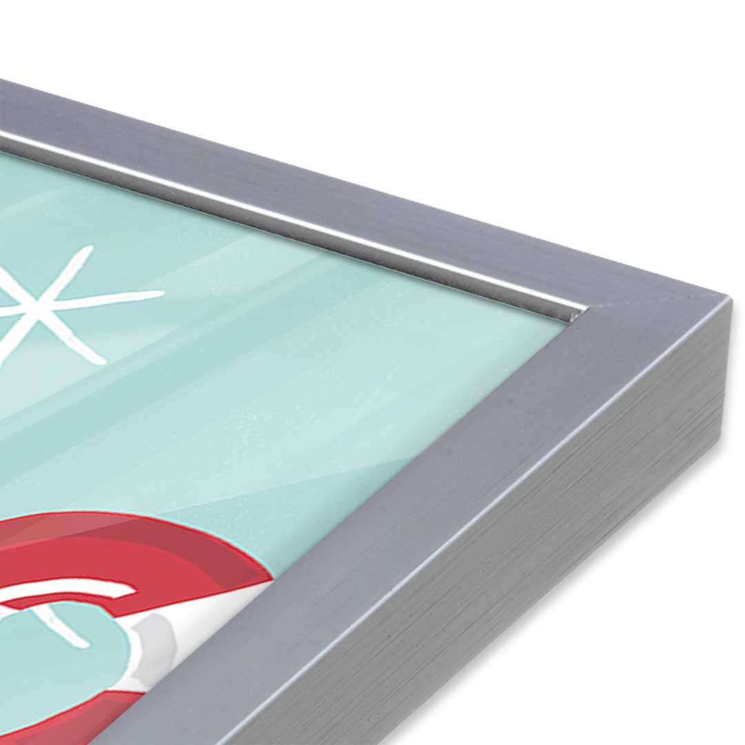 [Color:Polished Chrome], Picture of art in a Polished Chrome frame at an angle