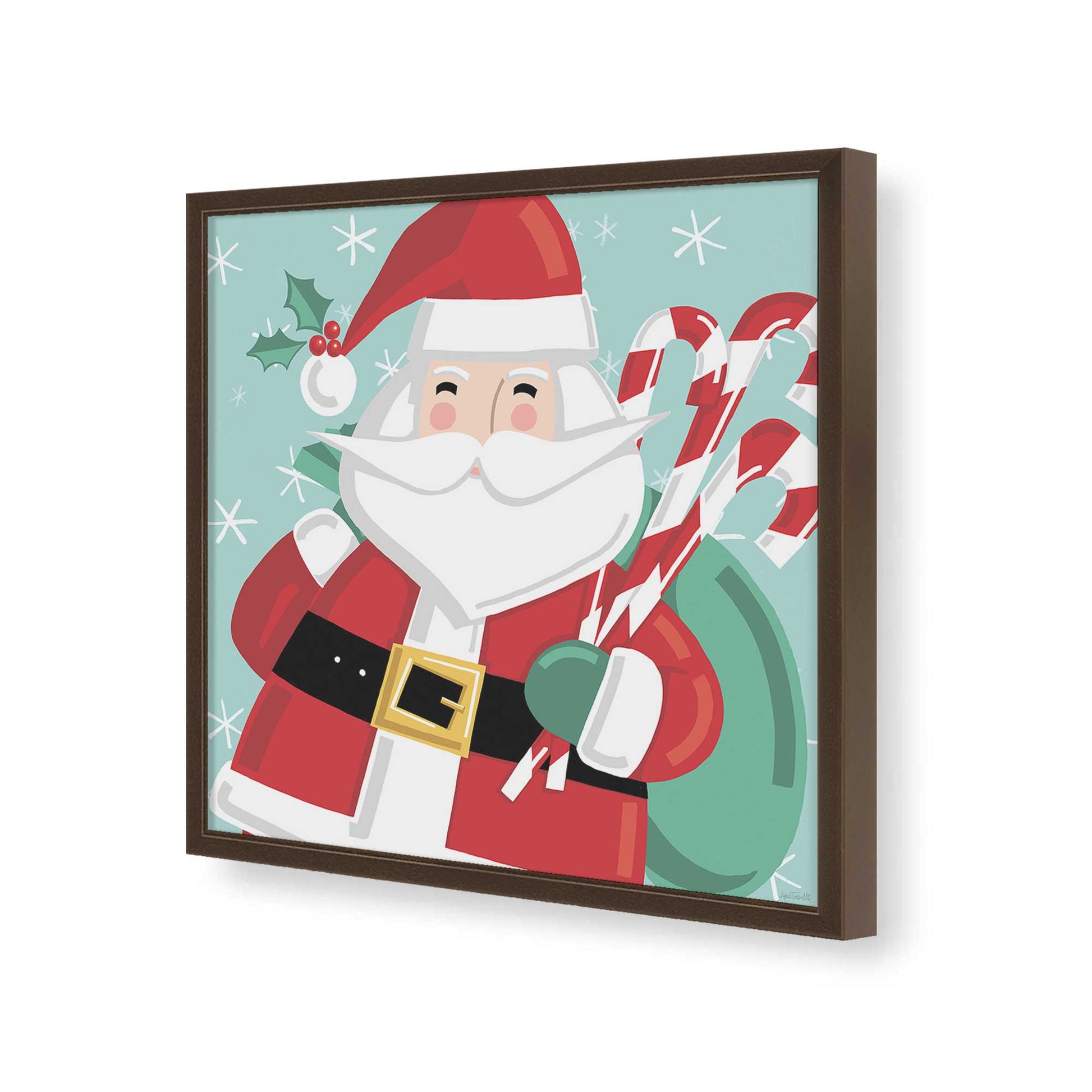 [Color:Espresso], Picture of art in a Espresso frame of the corner