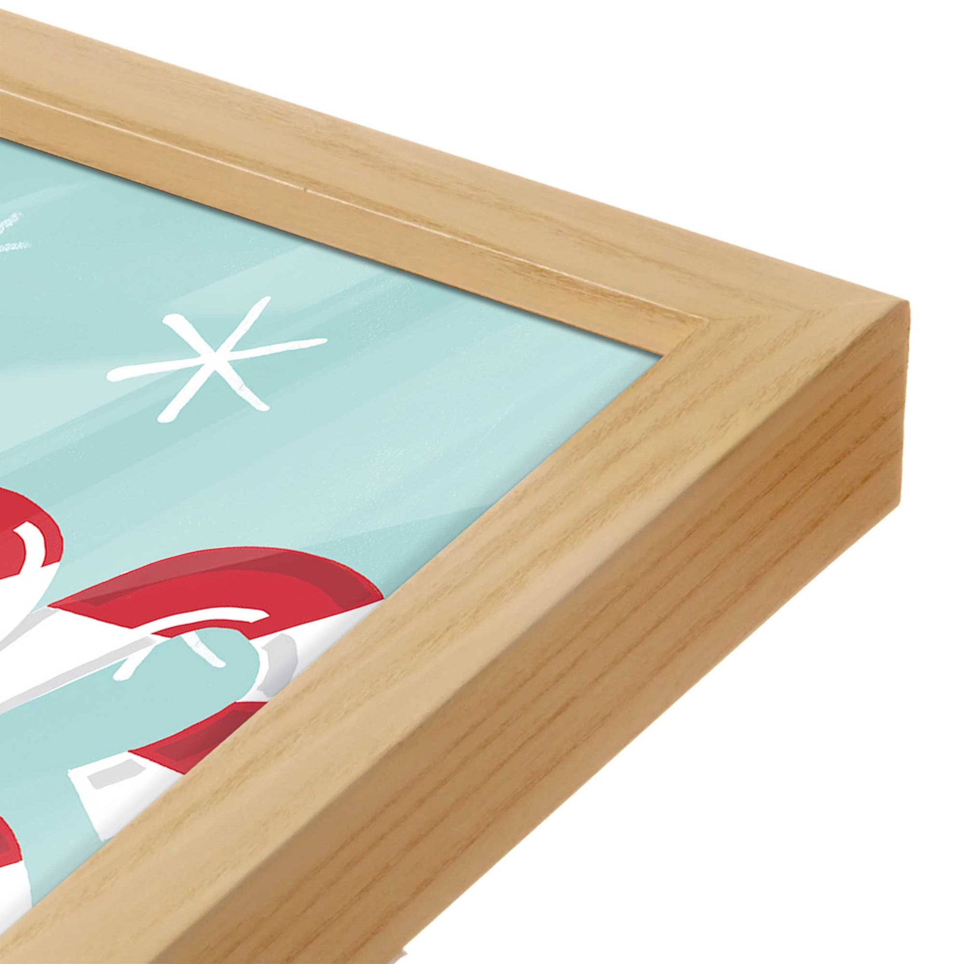 [Color:Espresso], Picture of art in a Espresso frame at an angle