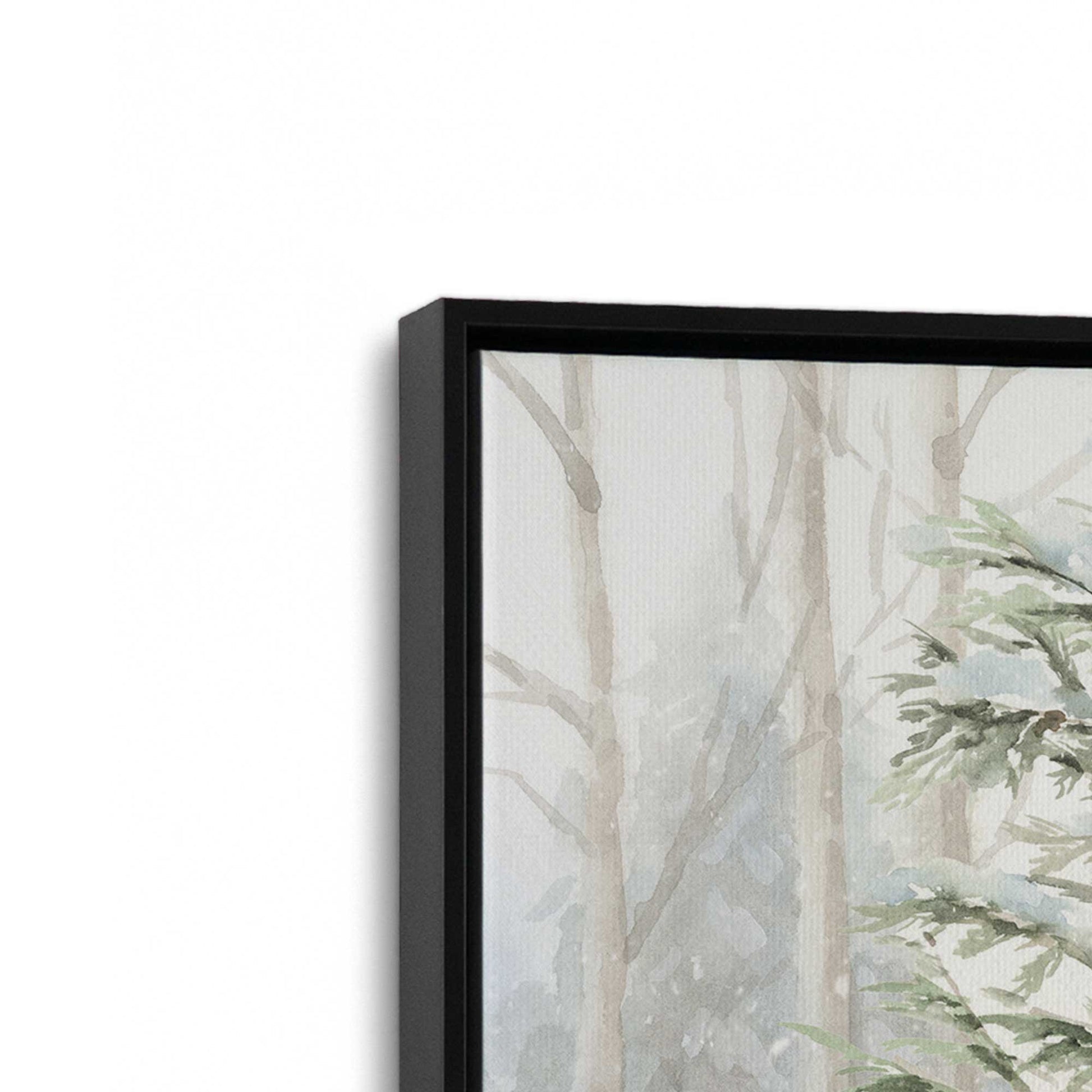 [Color:Satin Black], Picture of art in a Satin Black frame at an angle