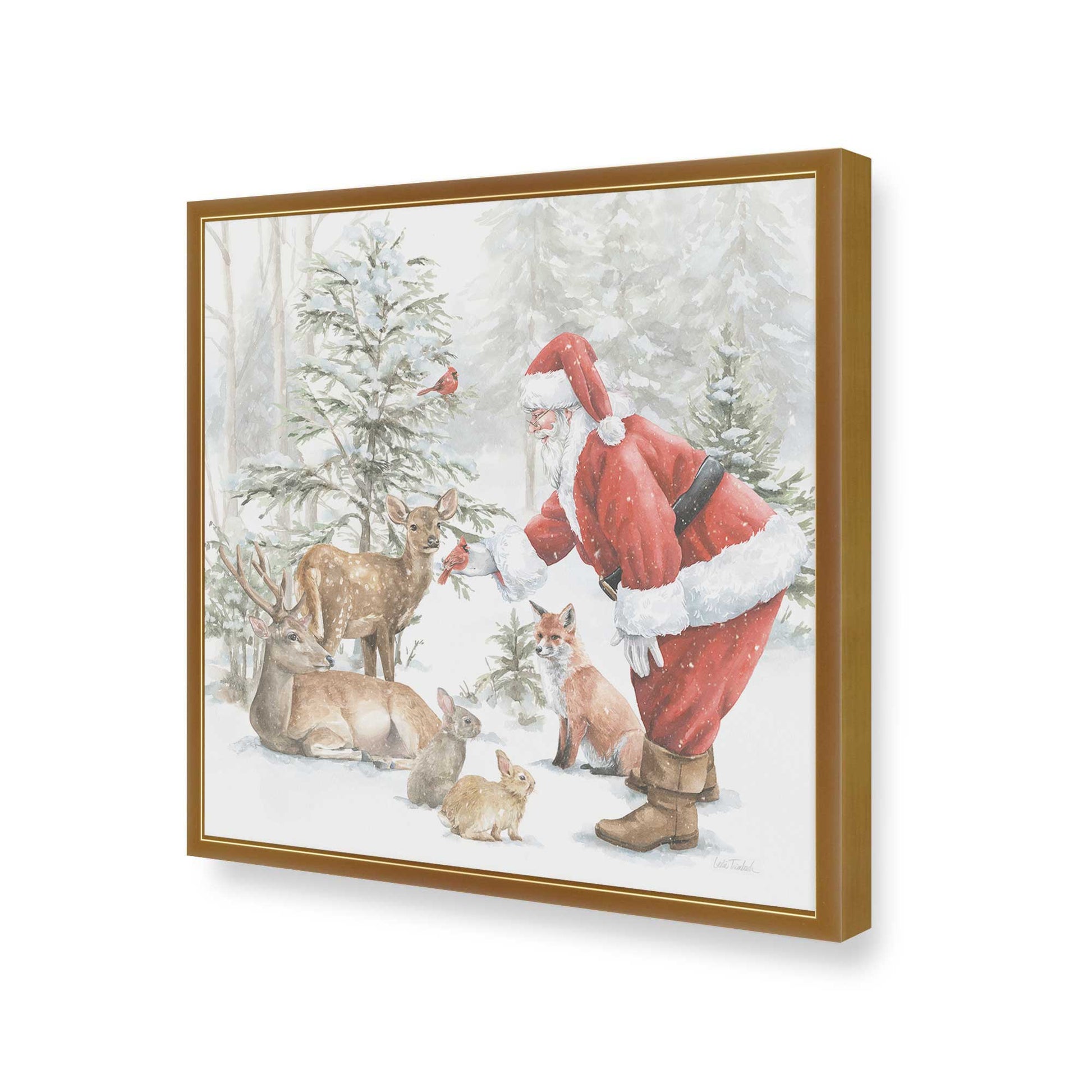 [Color:Polished Gold], Picture of art in a Polished Gold frame of the corner