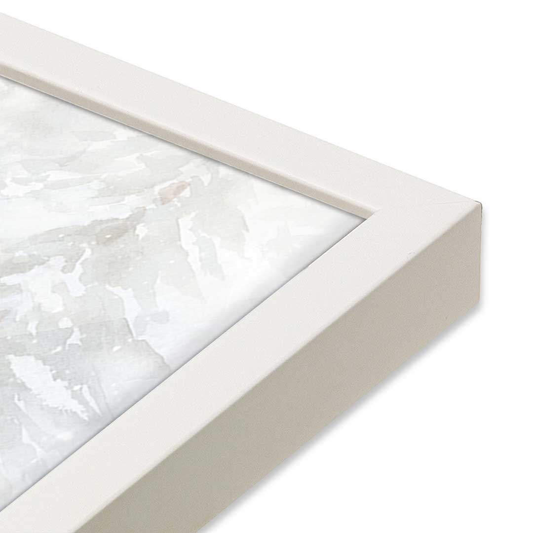 [Color:Opaque White], Picture of art in a Opaque White frame at an angle