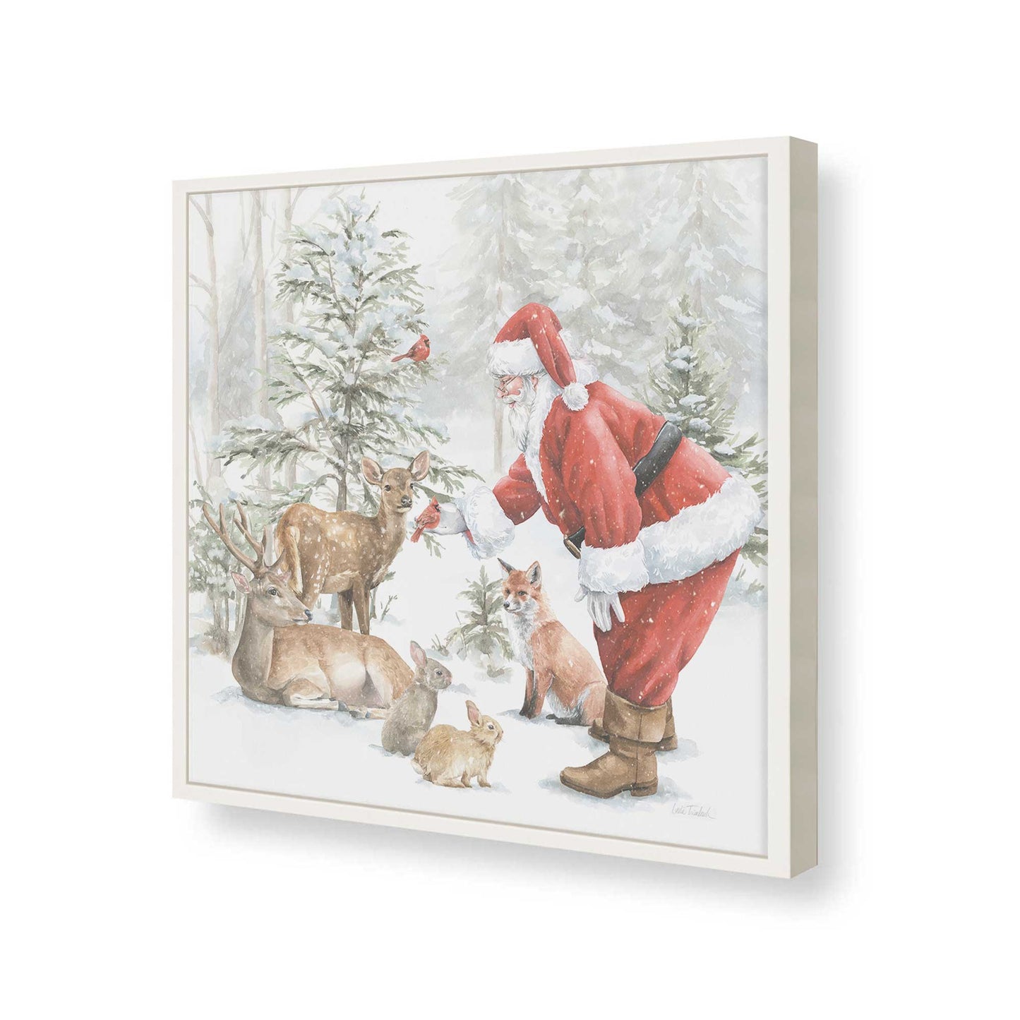 [Color:Opaque White], Picture of art in a Opaque White frame of the corner