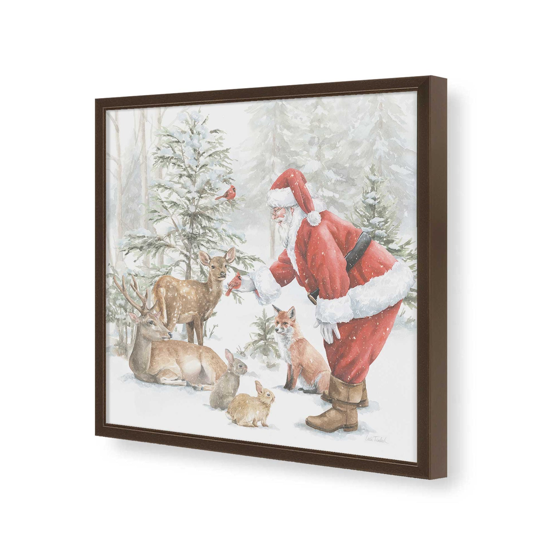 [Color:Espresso], Picture of art in a Espresso frame of the corner