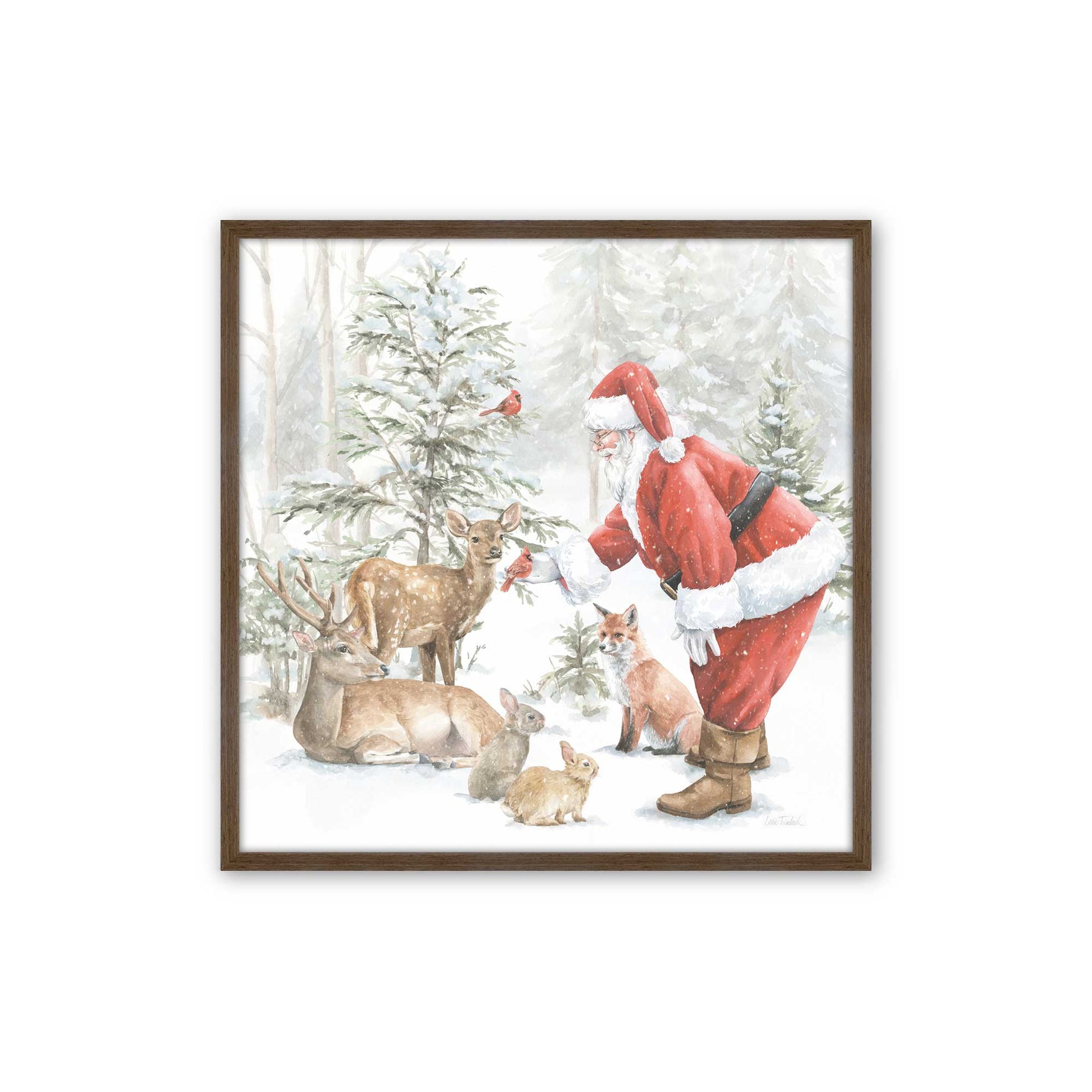 [Color:Walnut], Picture of art in a Walnut frame