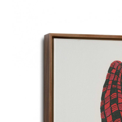 [Color:Walnut], Picture of art in a Walnut frame at an angle