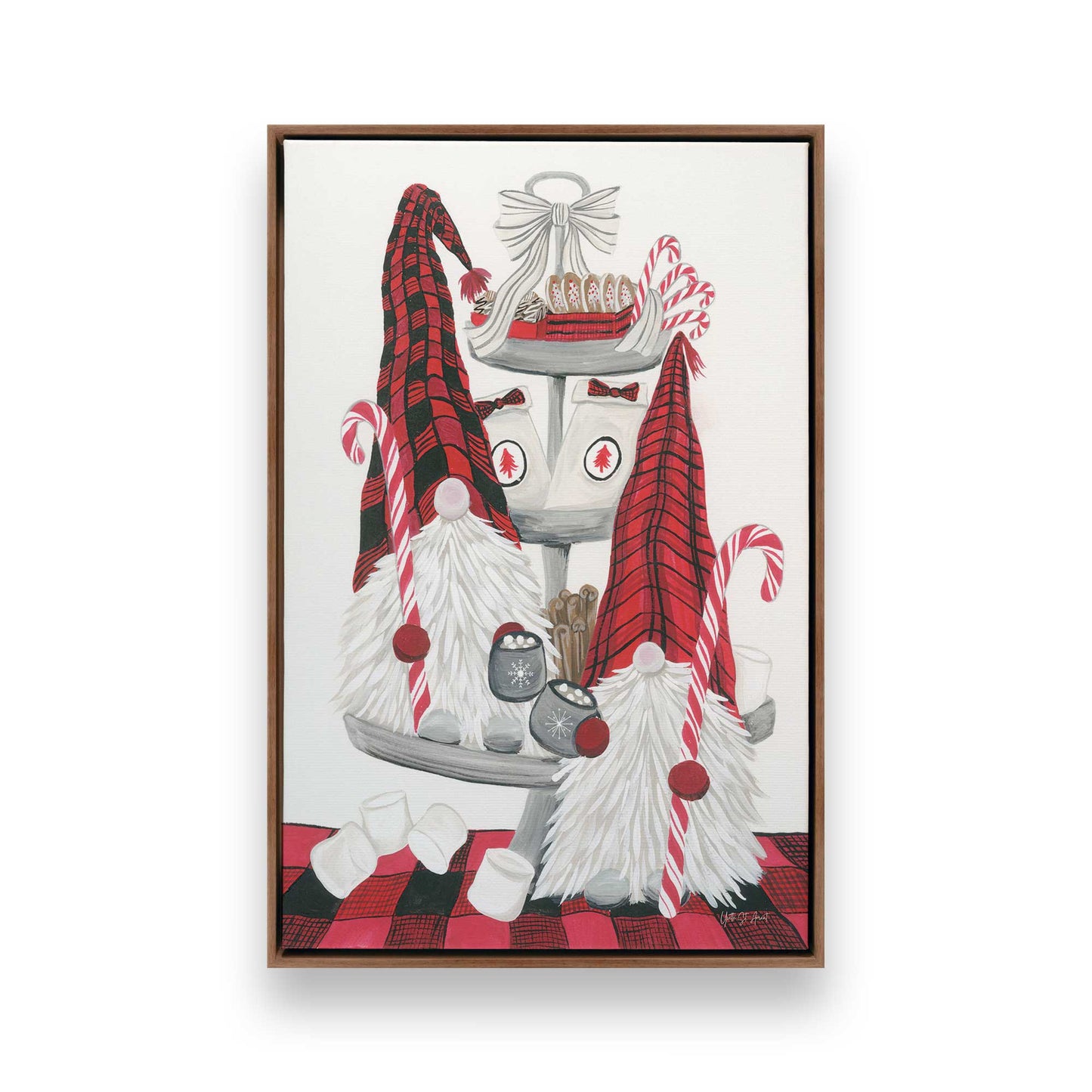 [Color:Walnut], Picture of art in a Walnut frame