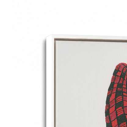 [Color:Opaque White], Picture of art in a White frame at an angle