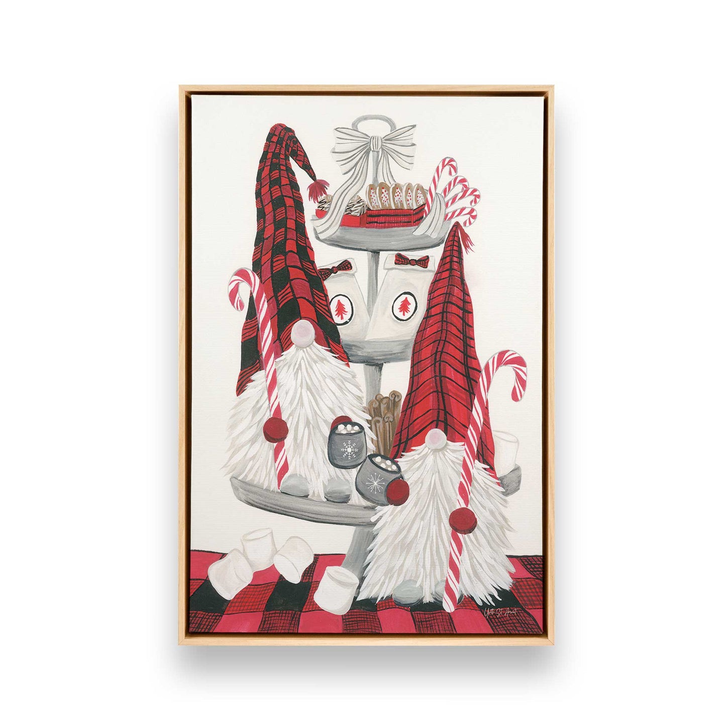 [Color:American Maple], Picture of art in a American Maple frame