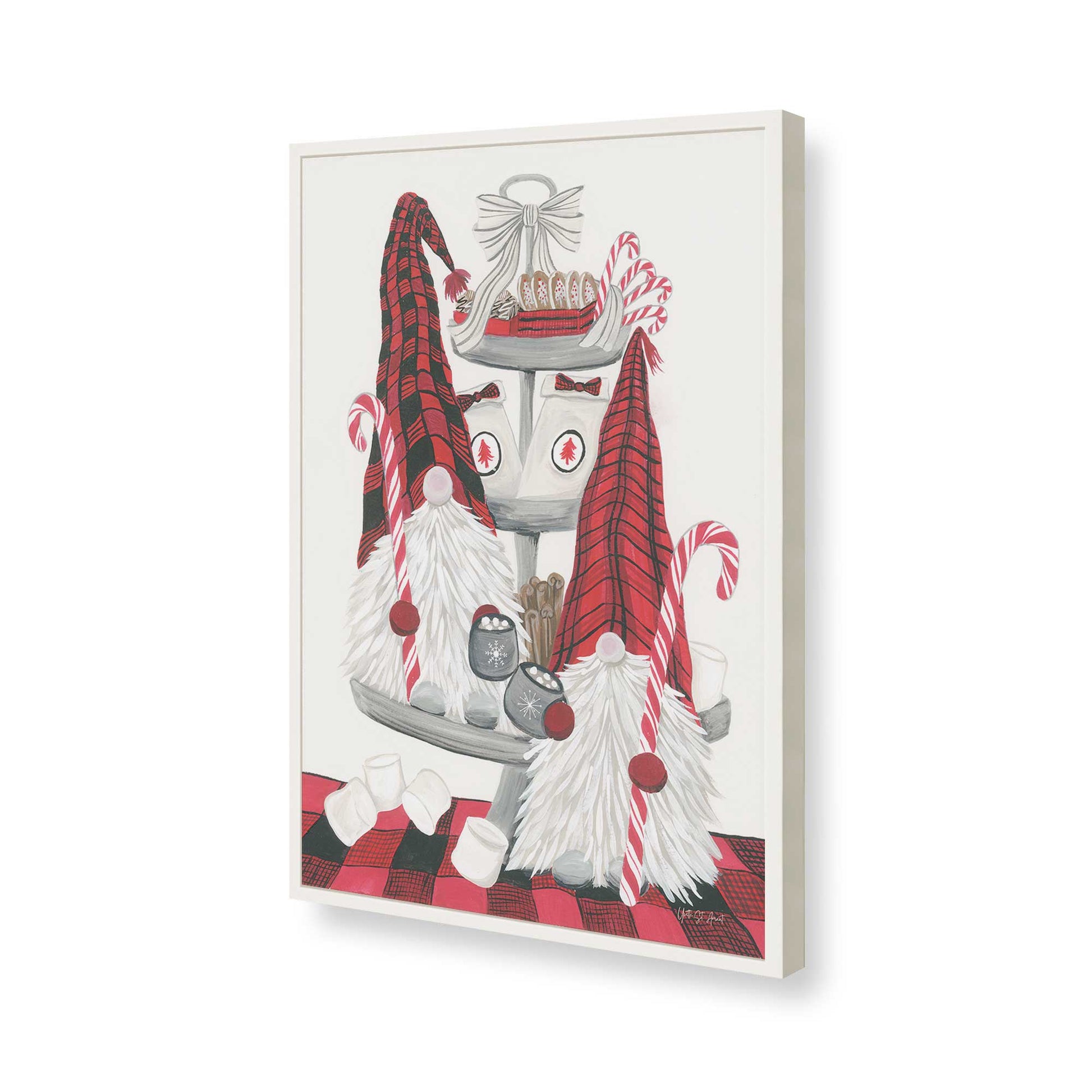 [Color:Opaque White], Picture of art in a Opaque White frame of the corner