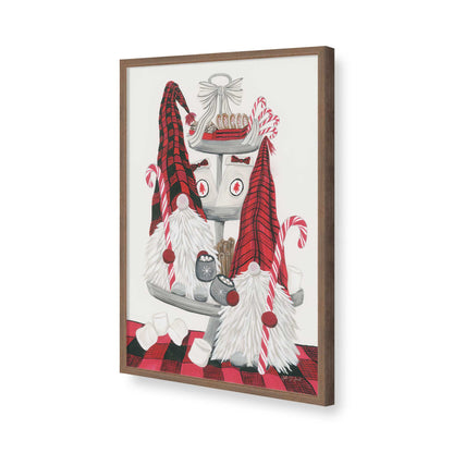 [Color:Walnut], Picture of art in a Walnut frame of the corner