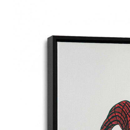 [Color:Satin Black], Picture of art in a Satin Black frame at an angle