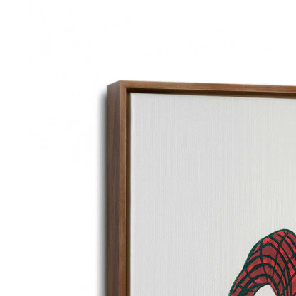 [Color:Walnut], Picture of art in a Walnut frame at an angle