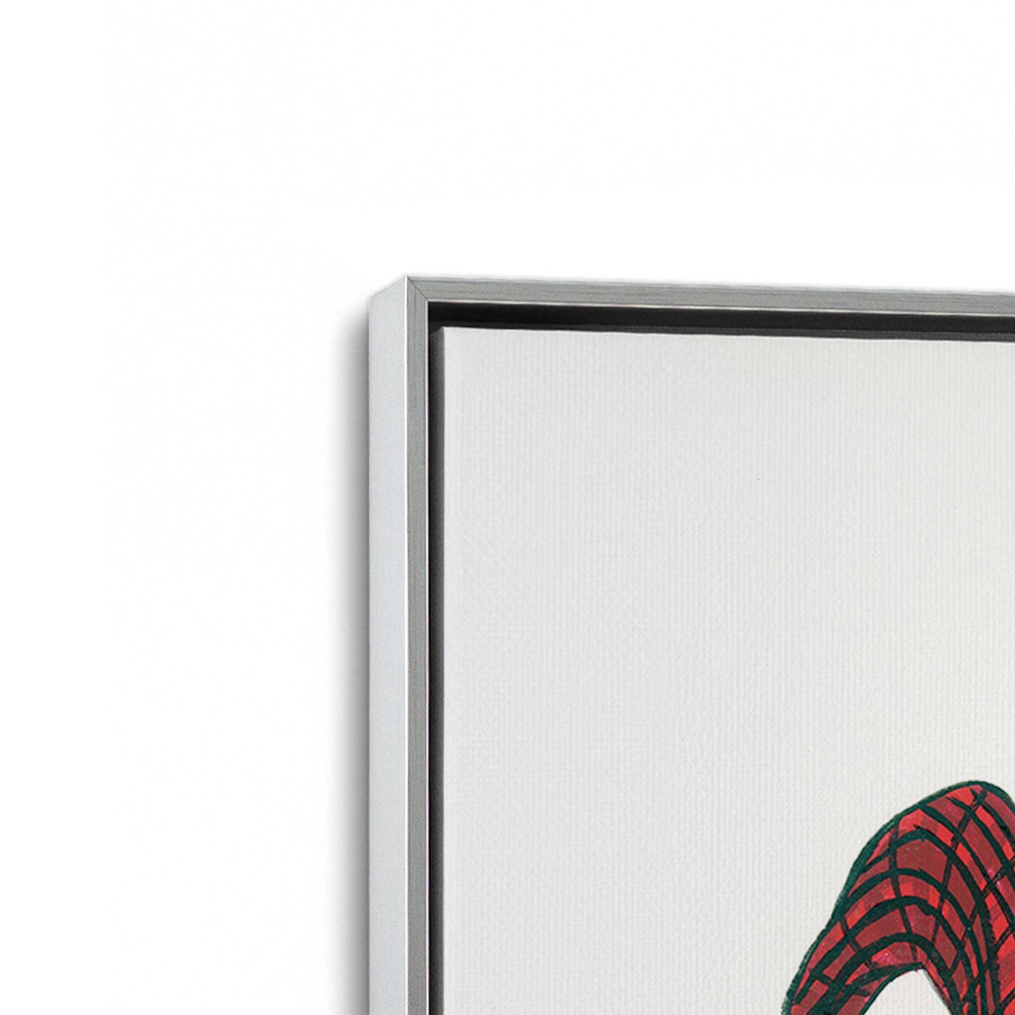 [Color:Polished Chrome], Picture of art in a Polished Chrome frame at an angle