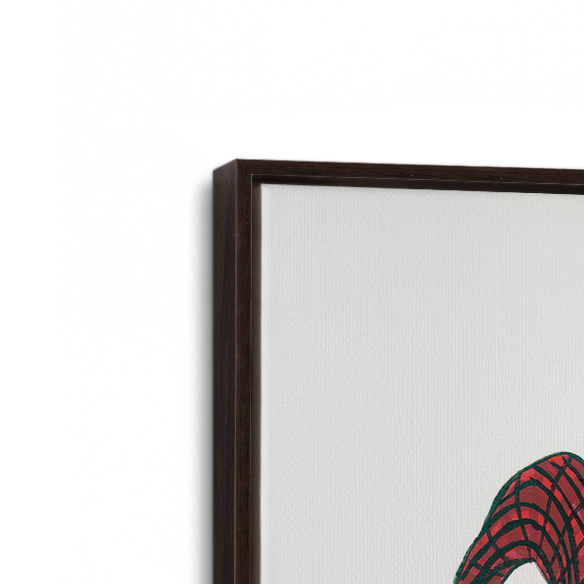 [Color:Espresso], Picture of art in a Espresso frame at an angle