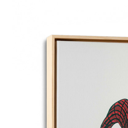 [Color:American Maple], Picture of art in a American Maple frame at an angle