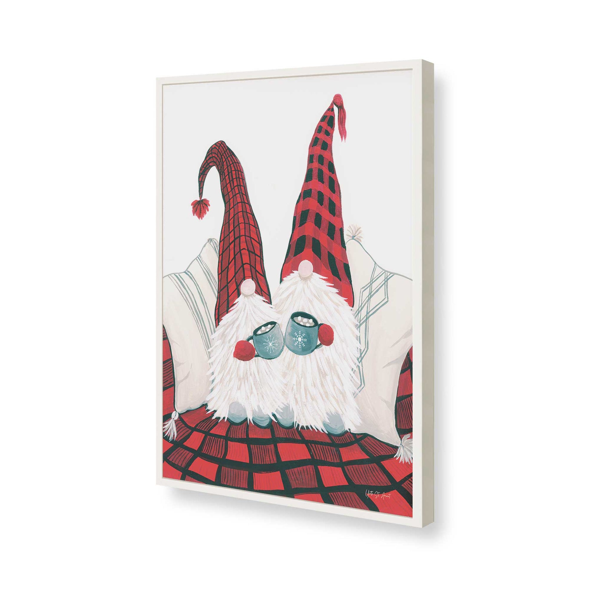 [Color:Opaque White], Picture of art in a Opaque White frame of the corner