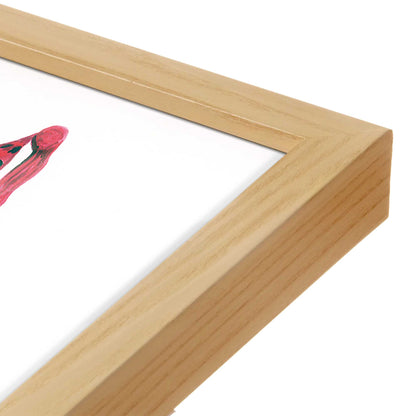 [Color:American Maple], Picture of art in a American Maple frame at an angle