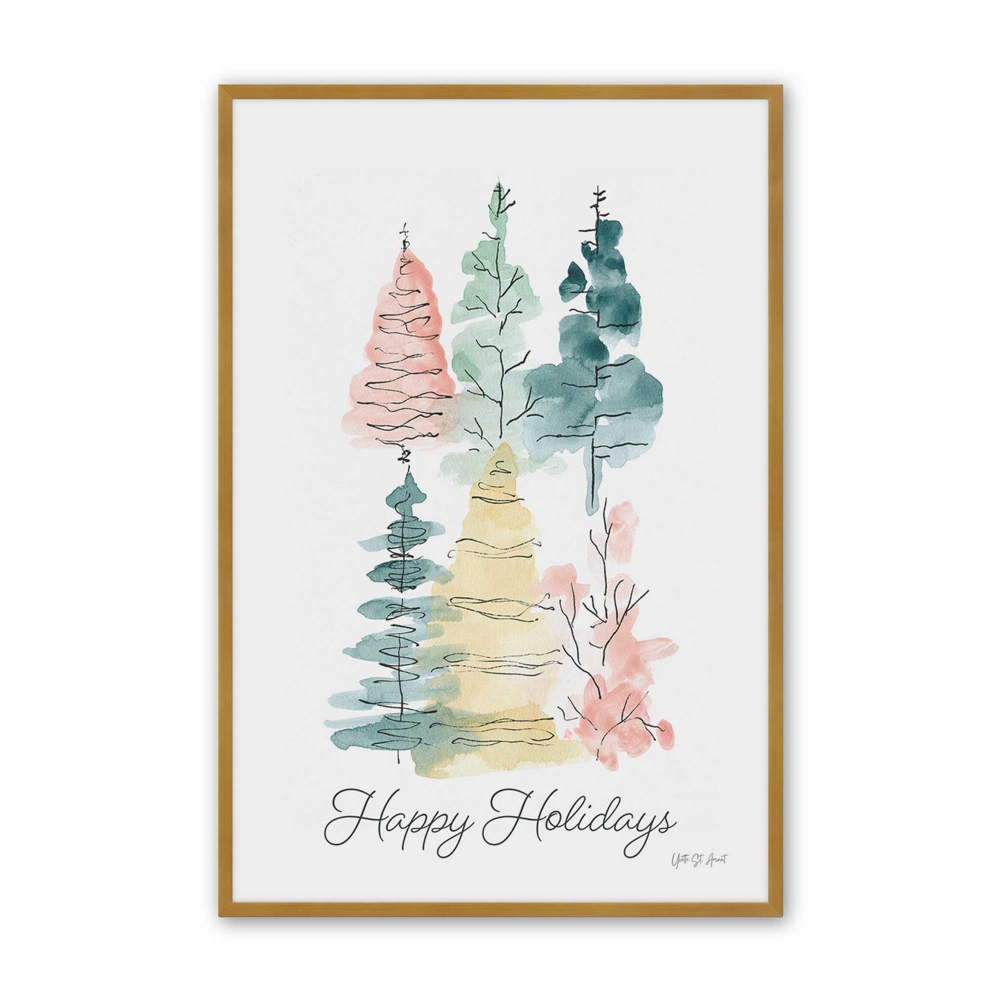 [Color:Polished Gold], Picture of art in a Polished Gold frame