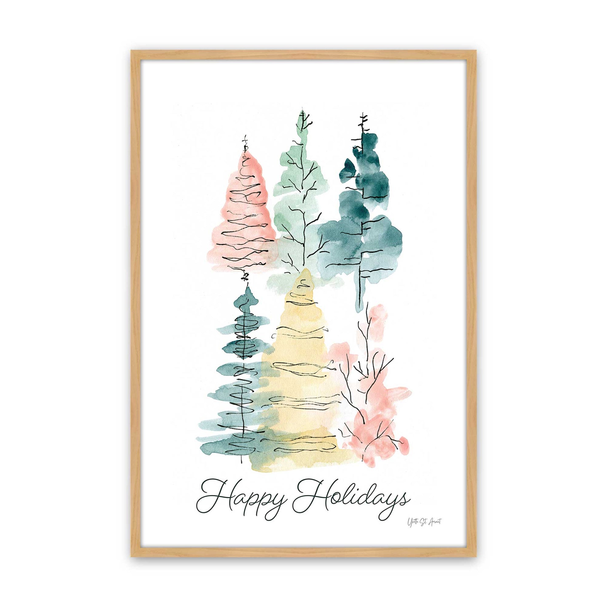 [Color:American Maple], Picture of art in a American Maple frame