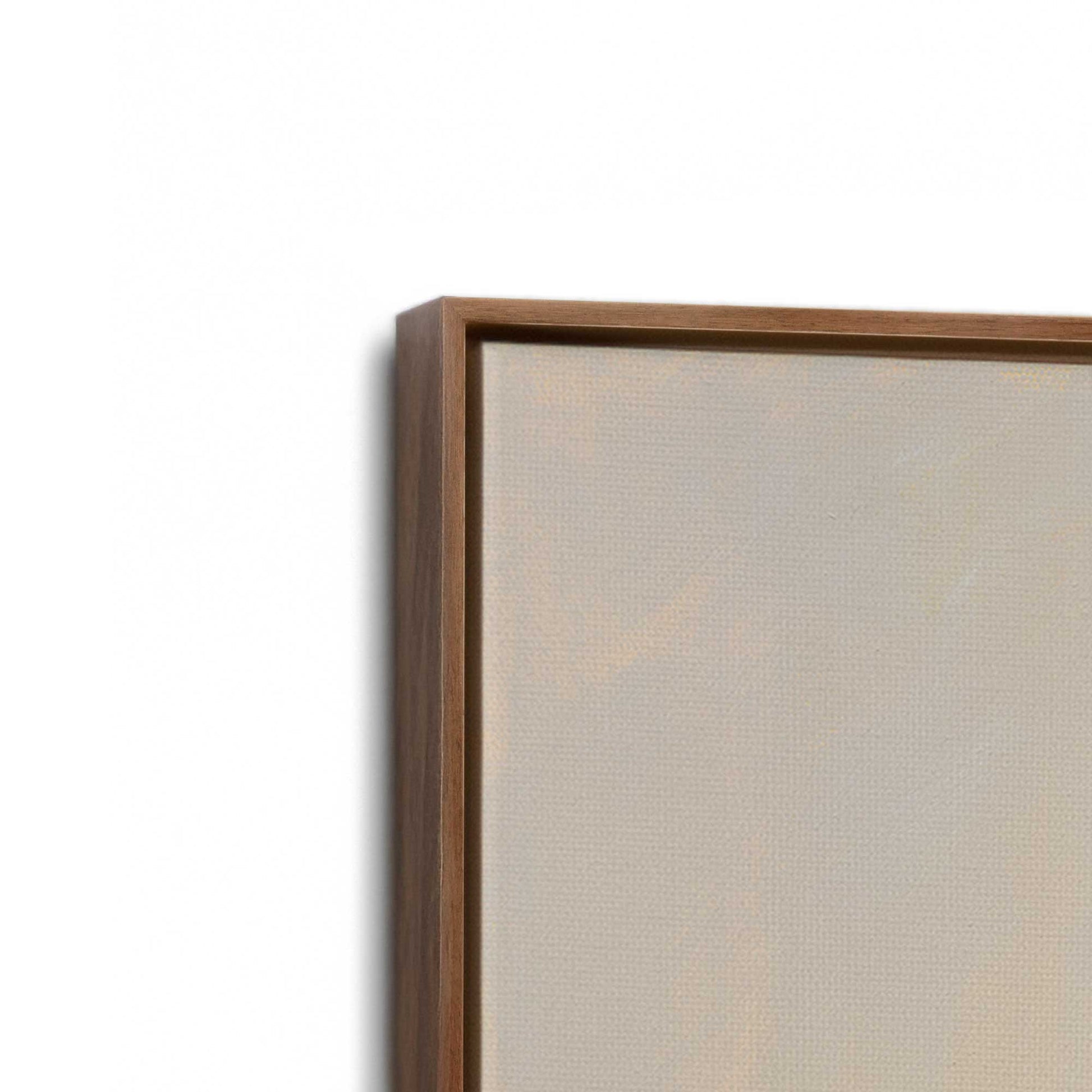 [Color:Walnut], Picture of art in a Walnut frame at an angle