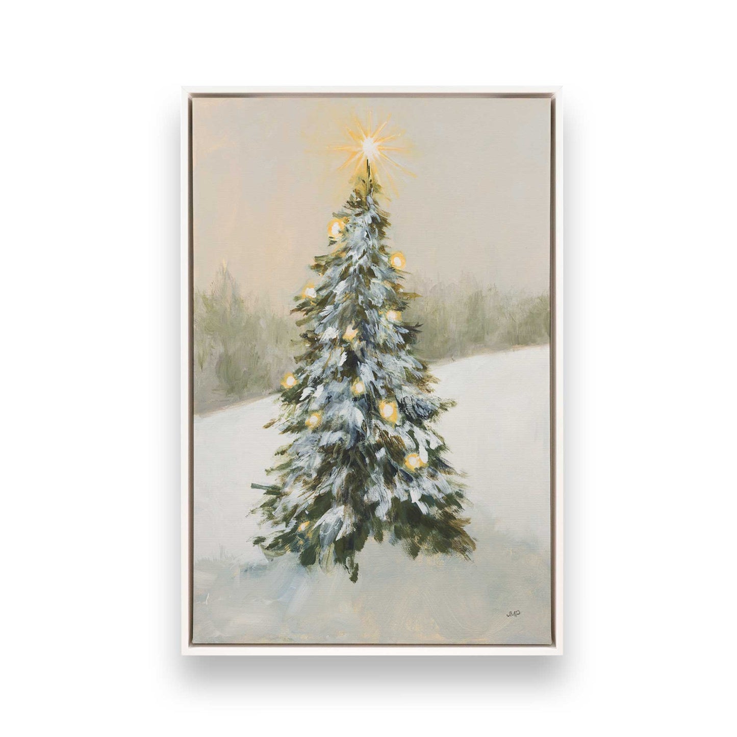 [Color:Opaque White], Picture of art in a White frame