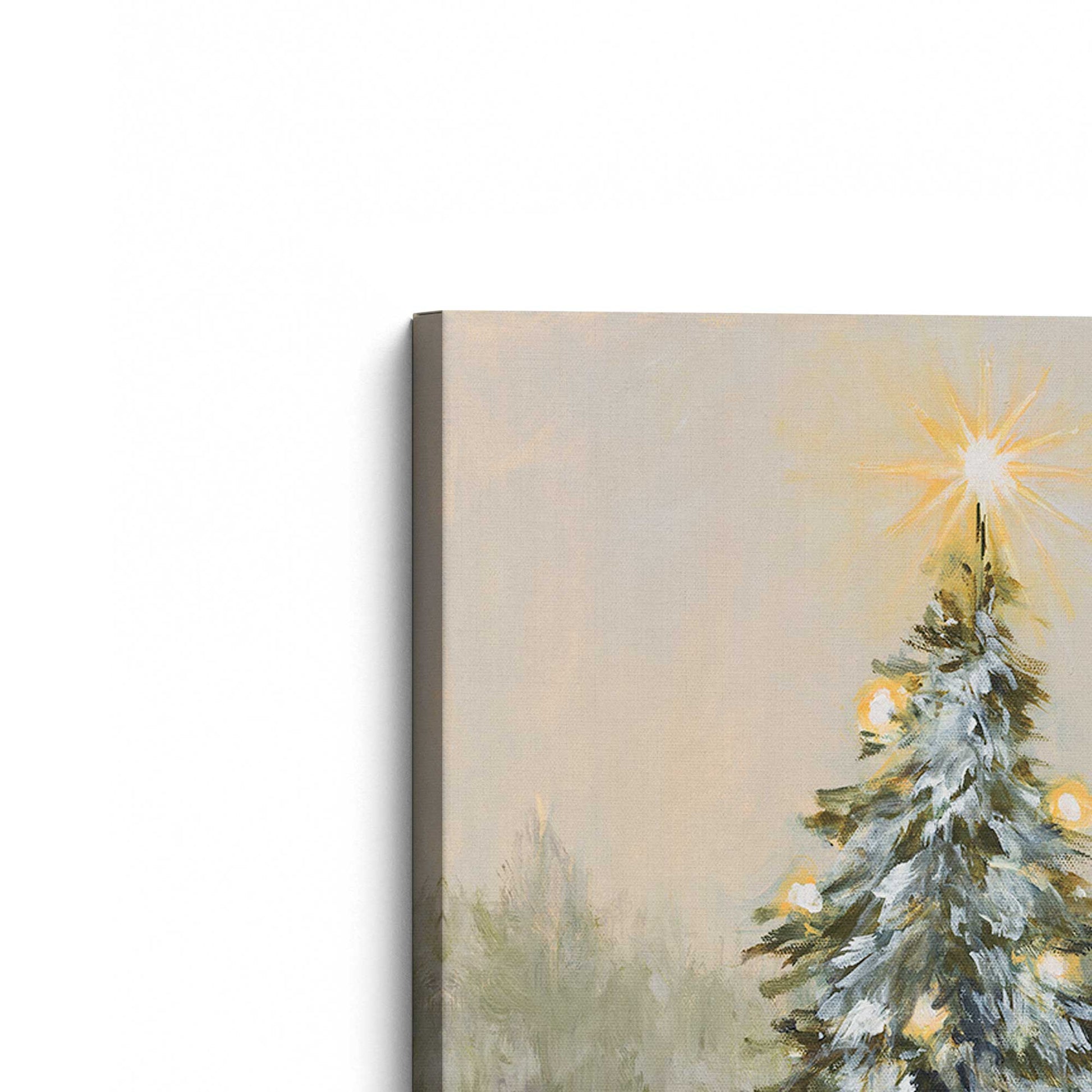 [Color:Stretched Canvas], Picture of the corner of the art