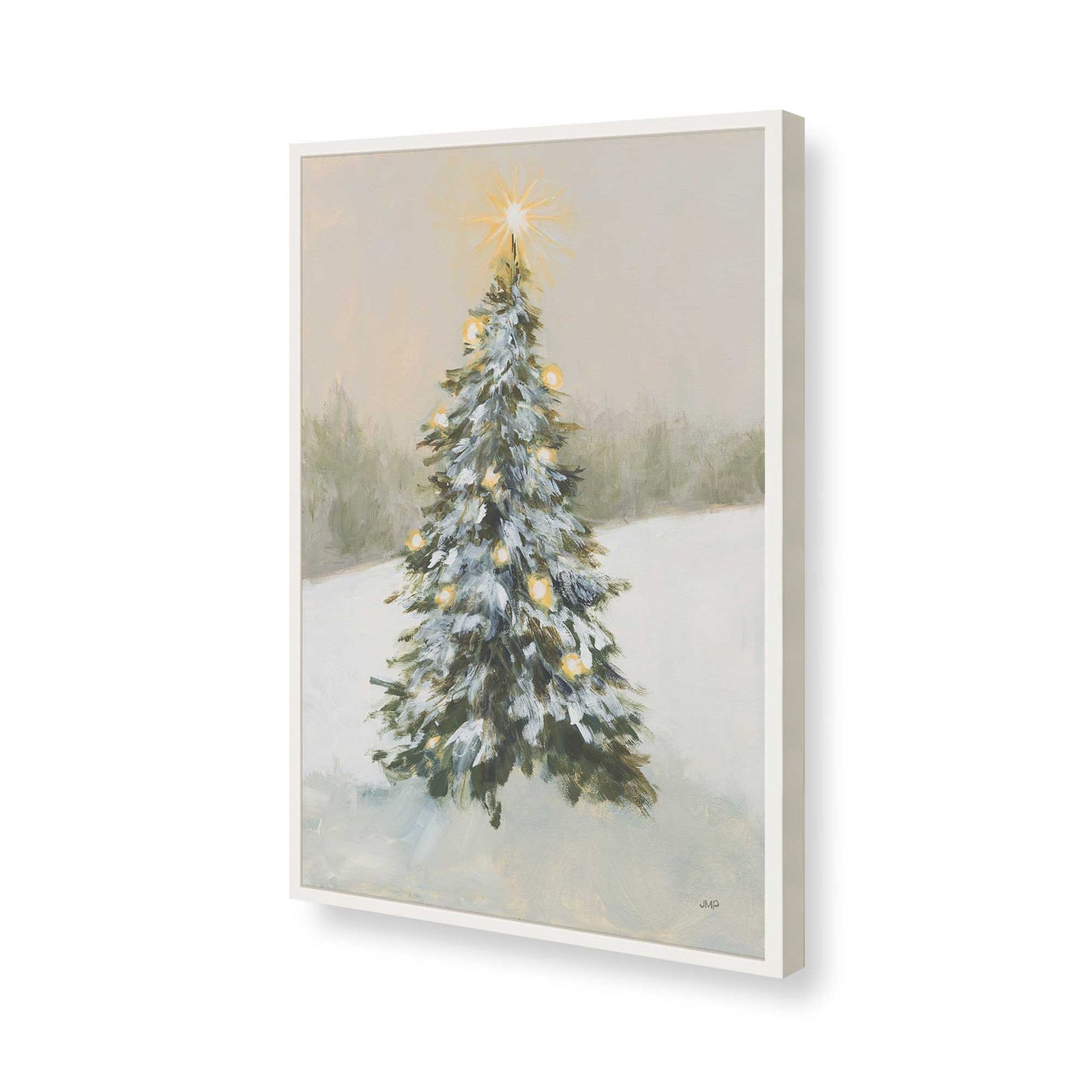 [Color:Opaque White], Picture of art in a Opaque White frame of the corner