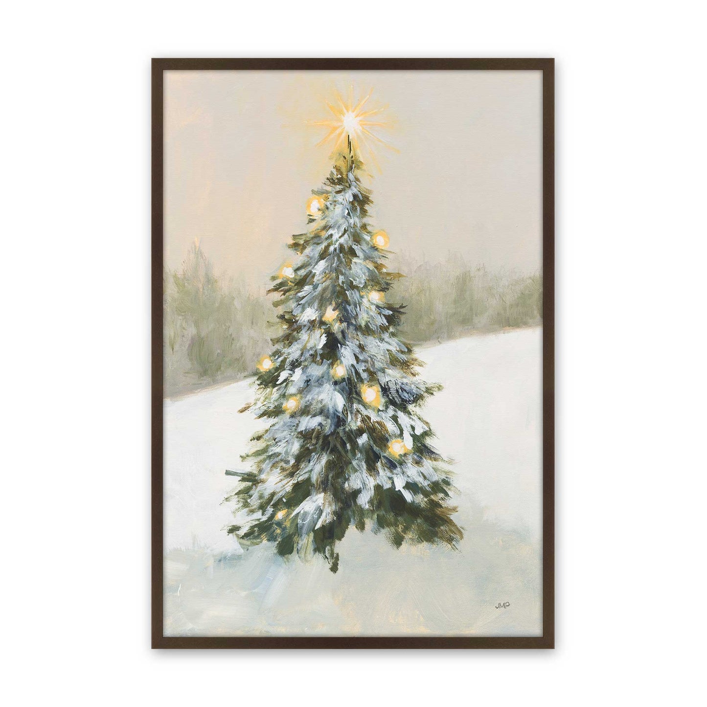 [Color:Brown], Picture of art in a Brown frame