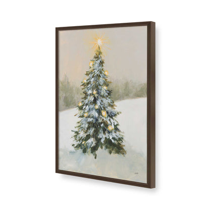 [Color:Brown], Picture of art in a Brown frame of the corner