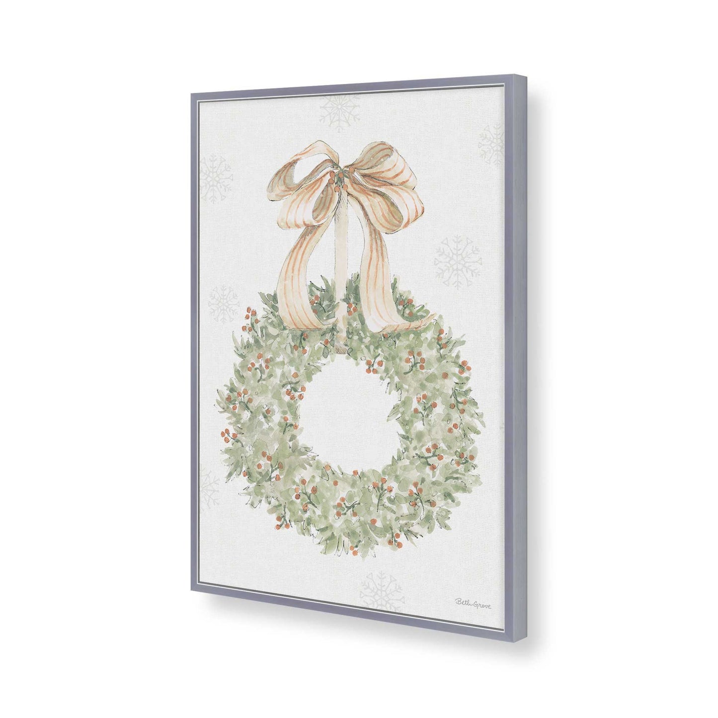 [Color:Polished Chrome], Picture of art in a Polished Chrome frame of the corner