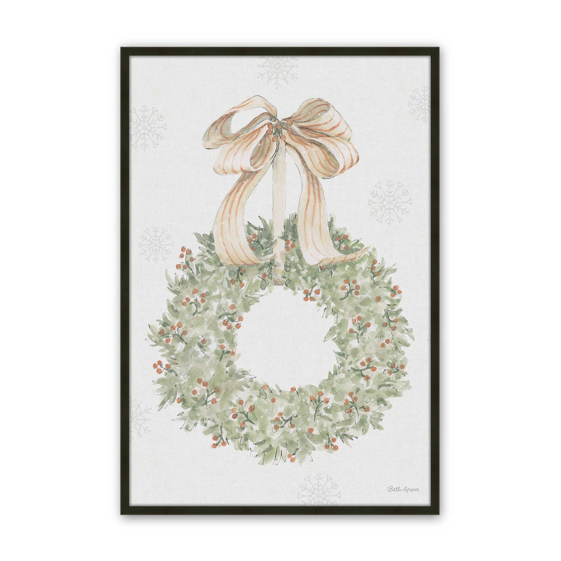 [Color:Satin Black], Picture of art in a Satin Black frame