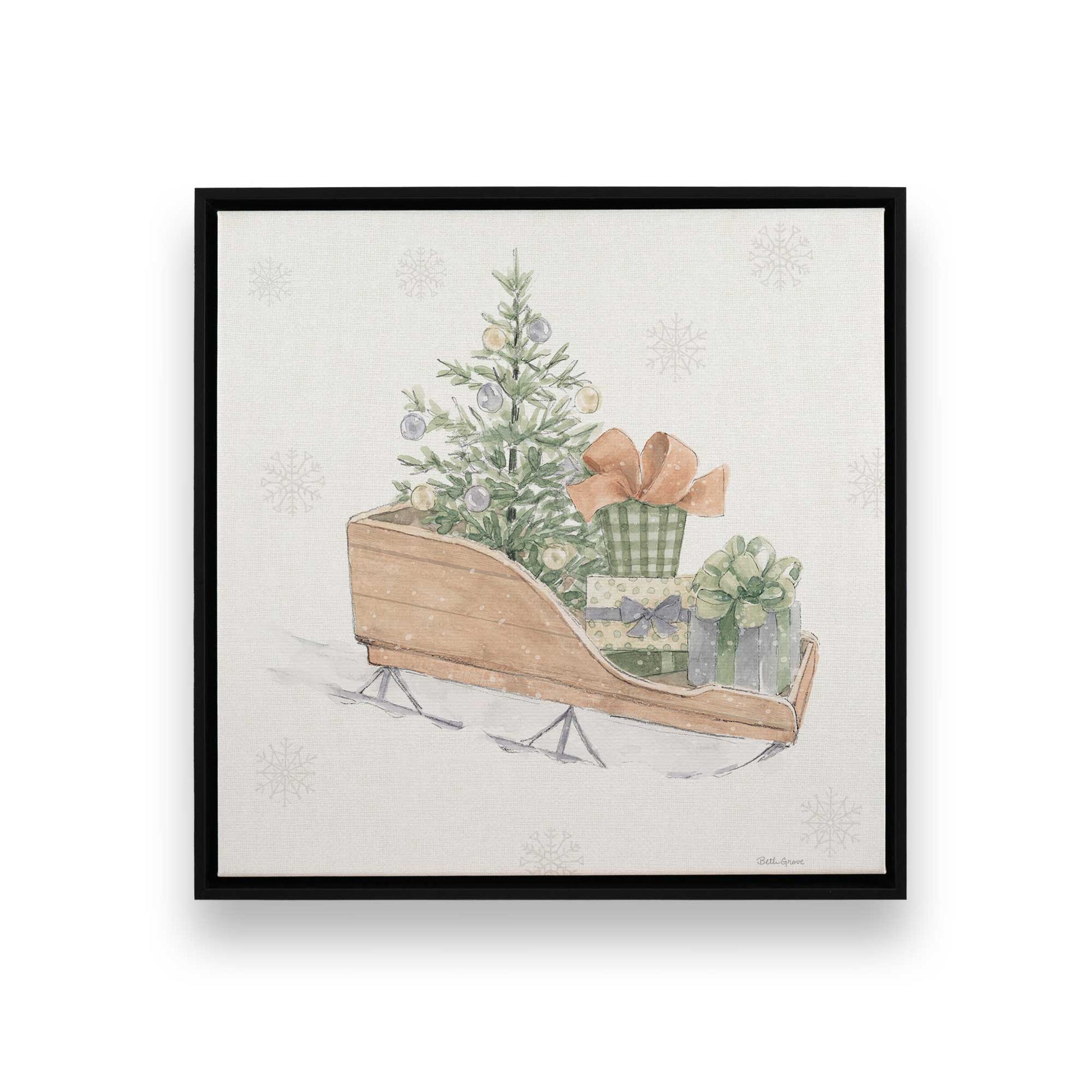 [Color:Satin Black], Picture of art in a Satin Black frame